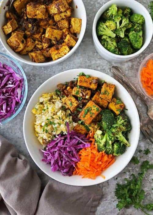 Tofu Fried Rice Bowls