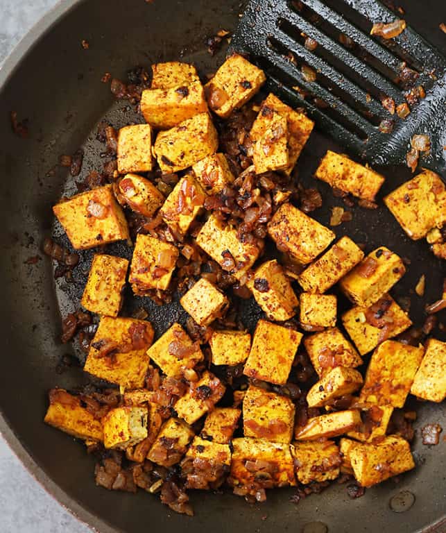 Tofu Fried Rice Bowls - A Vegetarian Recipe by Savory Spin