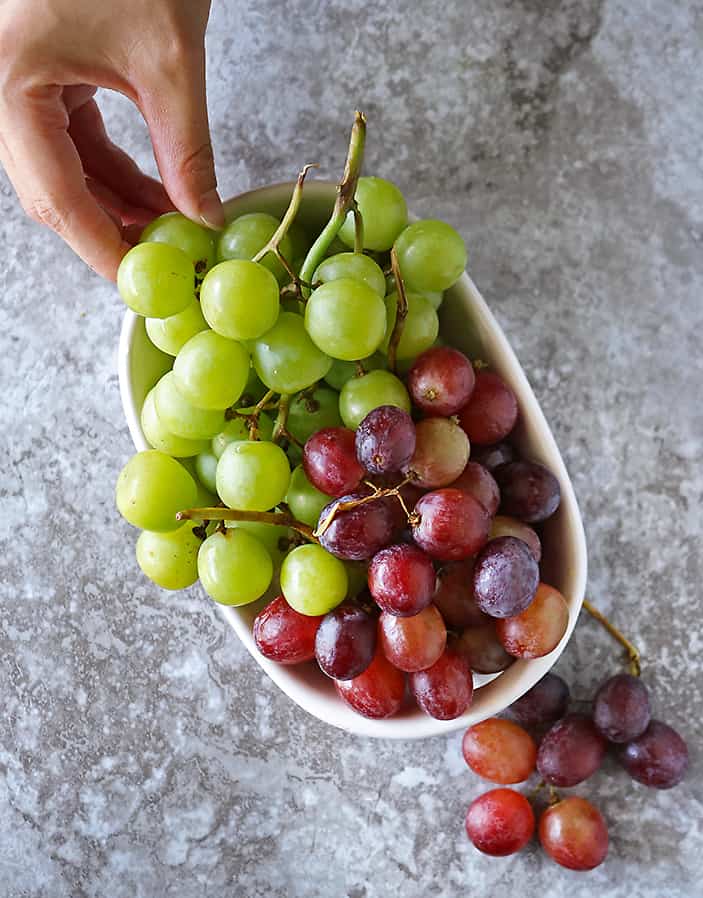 delicious grapes from sprouts