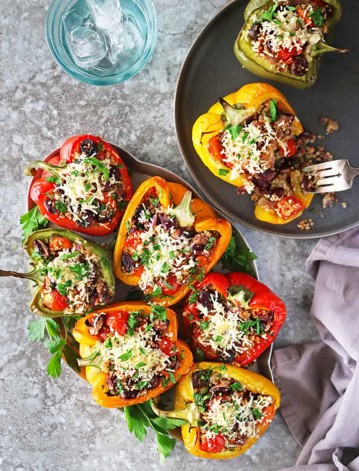 Easy Vegan Stuffed Peppers - Savory Spin