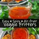 Vegan Air fryer Veggie Fritters