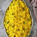 Easy Garlic Yellow Rice