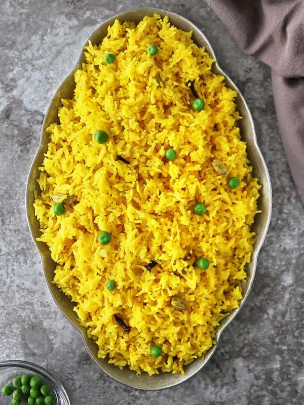 Easy Yellow Rice with Cardamom & Cloves