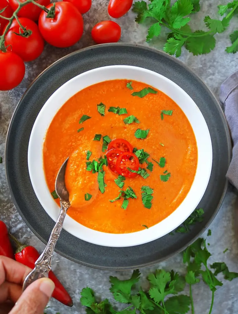 Sheet Pan Tomato Soup - A Cozy Kitchen