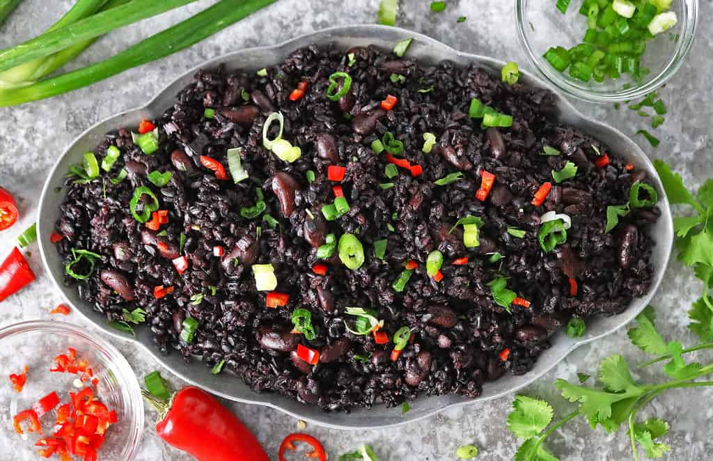 Easy Black Rice And Beans Recipe