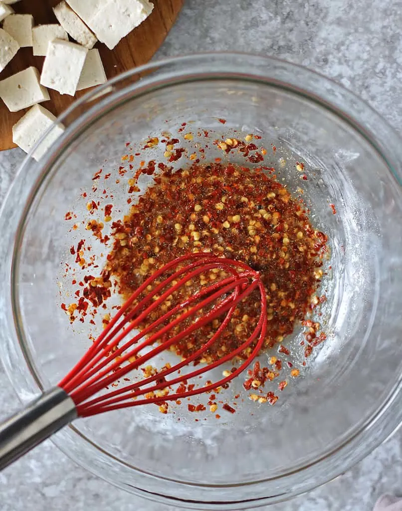 Making maple chili marinade