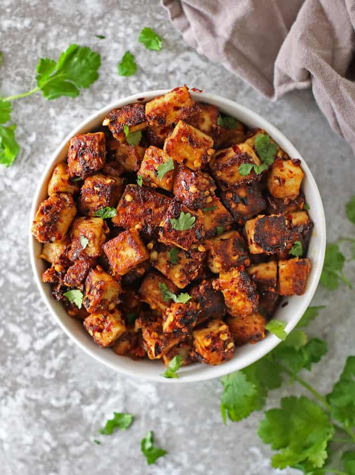 Easy Maple Chili Tofu