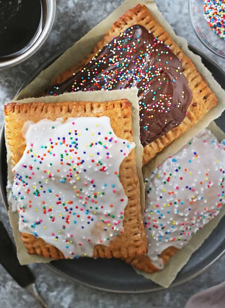 Slightly altered 2-ingredient dough used to make these healthier pop-tarts