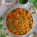 Easy Carrot Raisin Salad - mayo-free!