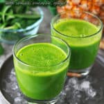 Easy 5-ingredients Pineapple Spinach Smoothie