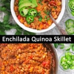 Vegetarian Enchilada Quinoa Skillet