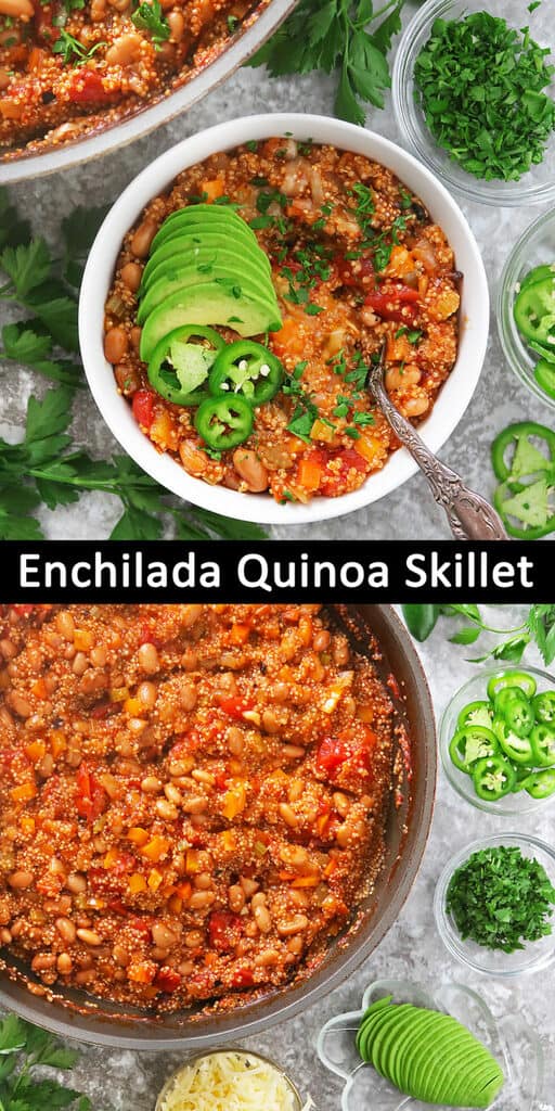 Easy Enchilada Quinoa Skillet Savory Spin