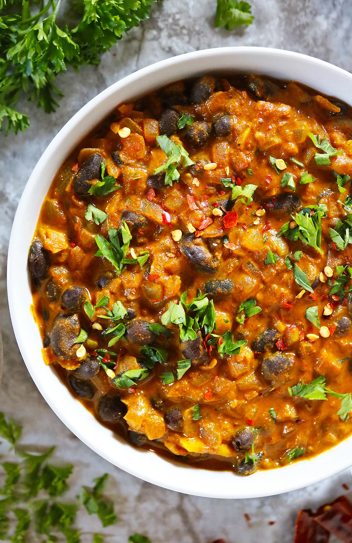 Easy black bean curry