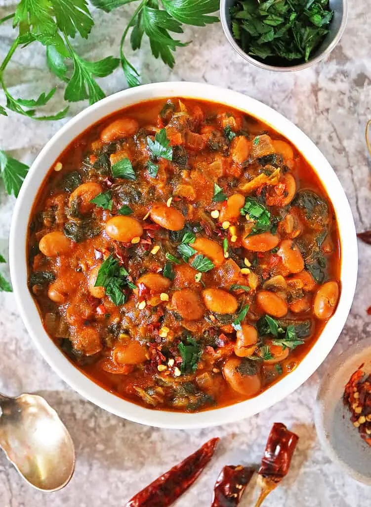 spicy vegan bean curry