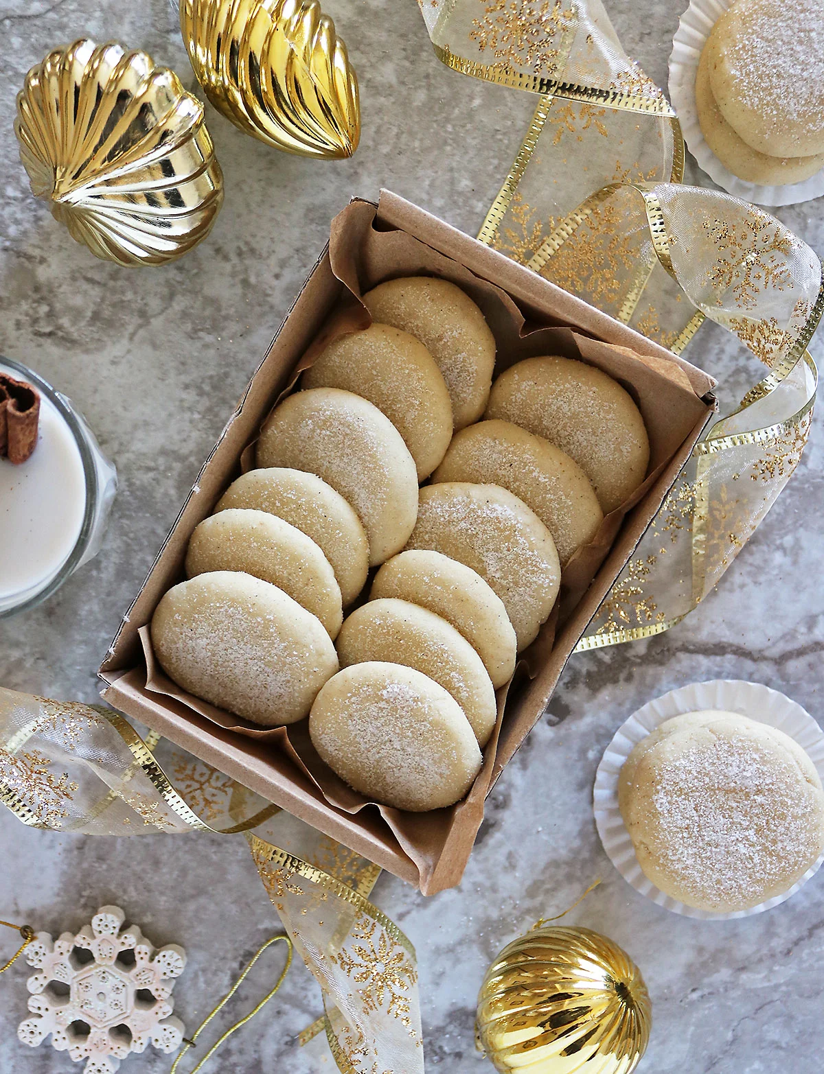 Easy 9 ingredient butter cookies.