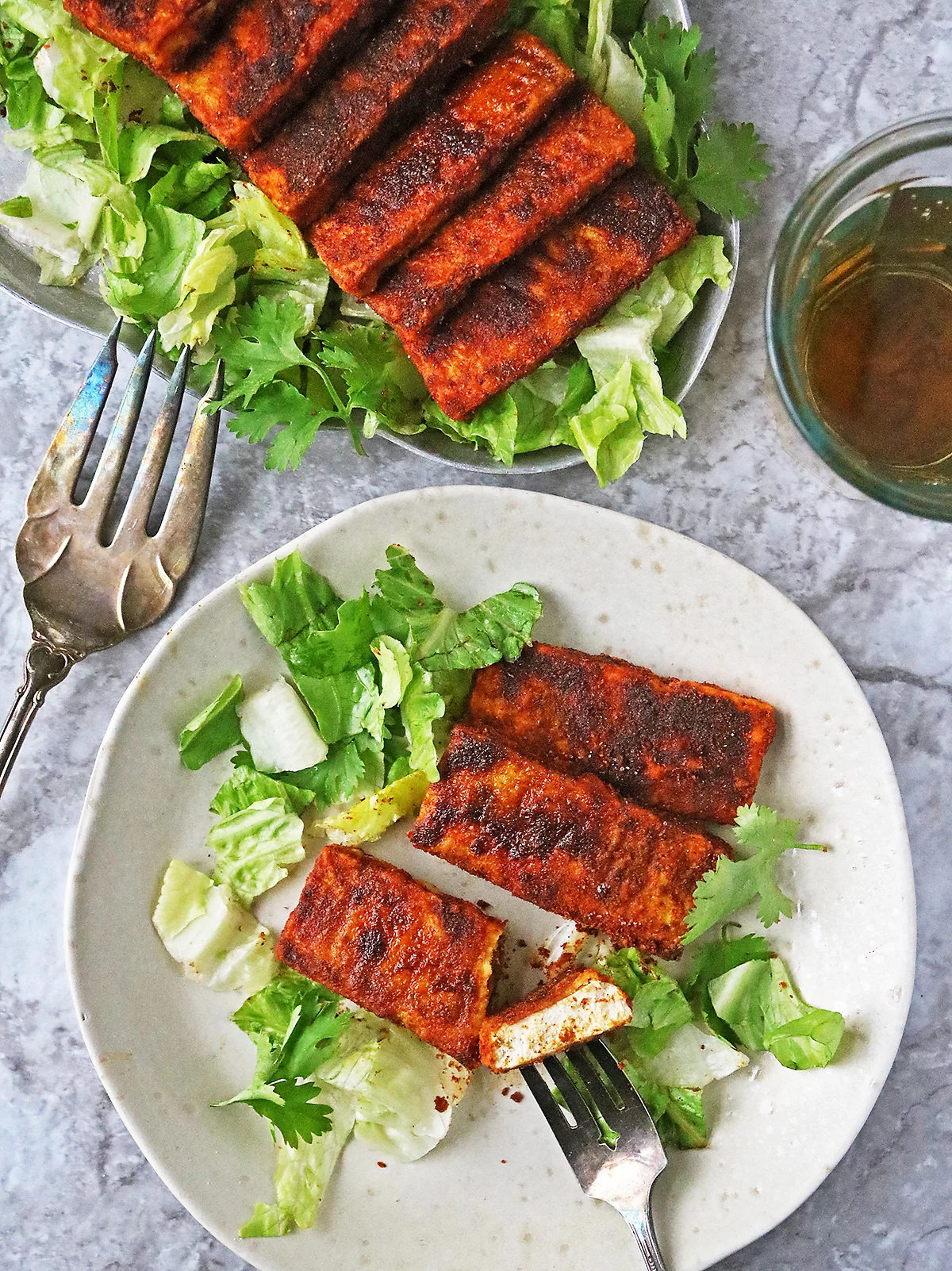 Oven roasted tofu for Thanksgiving or the holidays