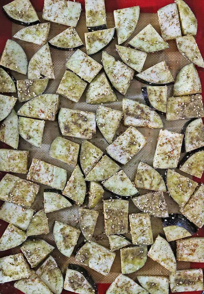 just from the oven za'atar eggplant