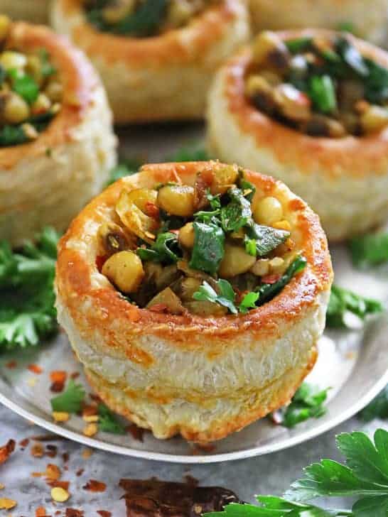 Black-eyed peas and greens New Year's Appetizer