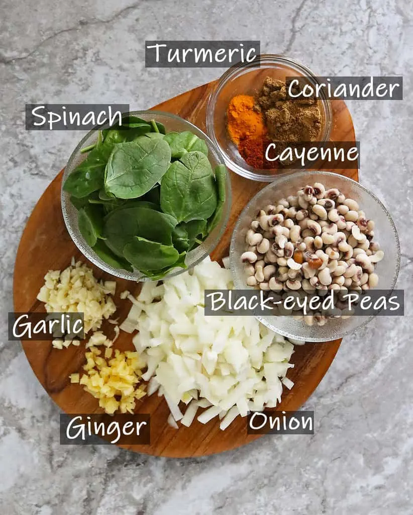 8 Ingredients needed to make Black Eyed Peas puffs