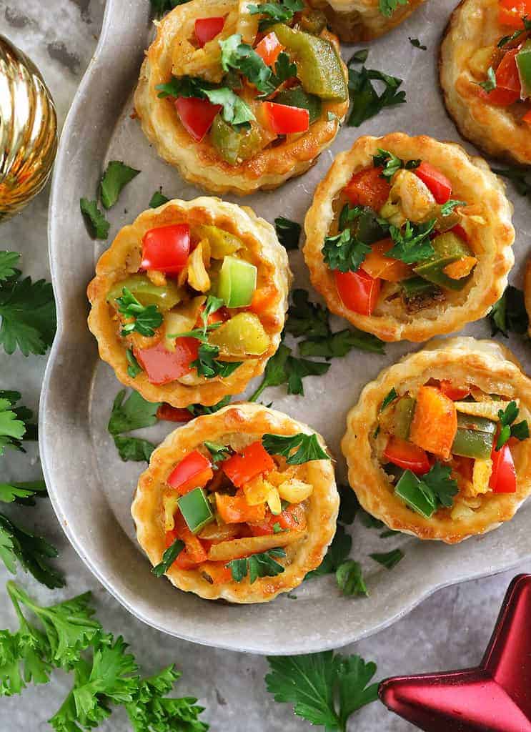 My favorite christmas appetizer - easy bell pepper puffs