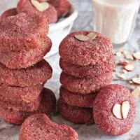 Healthy sugar-free gluten-free beet peanut butter cookies.  Cheddar Capped Grits Cakes {Cooking With C Healthy sugarfree glutenfree beet peanutbutter cookies 200x200