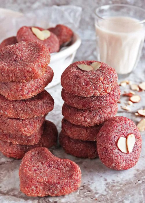 Easy Pink Cookie Recipe (Refined Sugar-free)