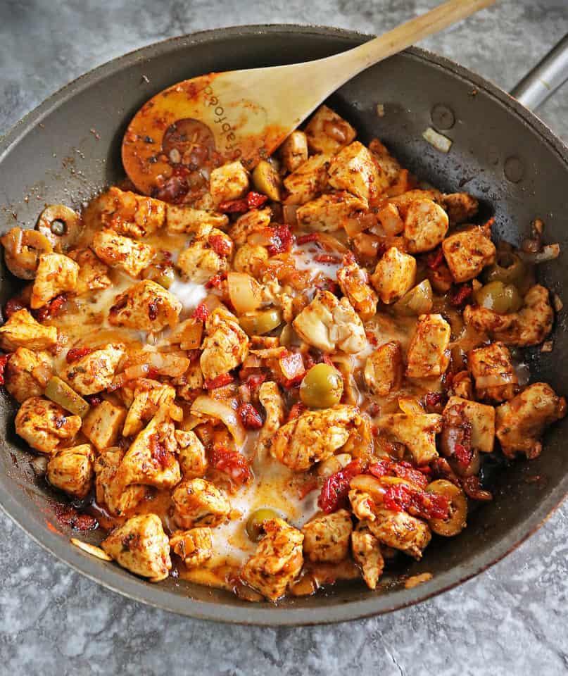 Easy Creamy Sun Dried Tomato Chicken Recipe Savory Spin   Adding Coconut Milk To This Chicken Dinner 1 807x960 