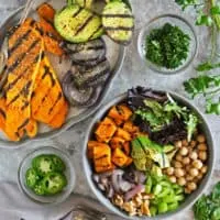 Uncomplicated grilled candy potato summer season salad  Cheddar Capped Grits Cakes {Cooking With C easy grilled sweet potato summer salad 200x200