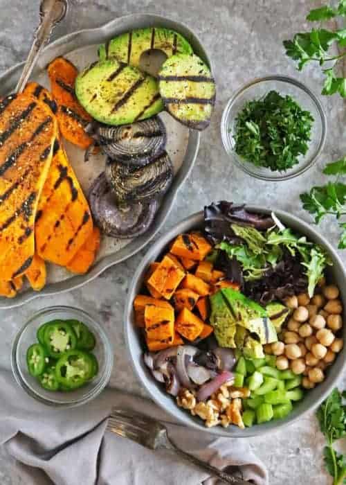 Grilled Sweet Potato Salad