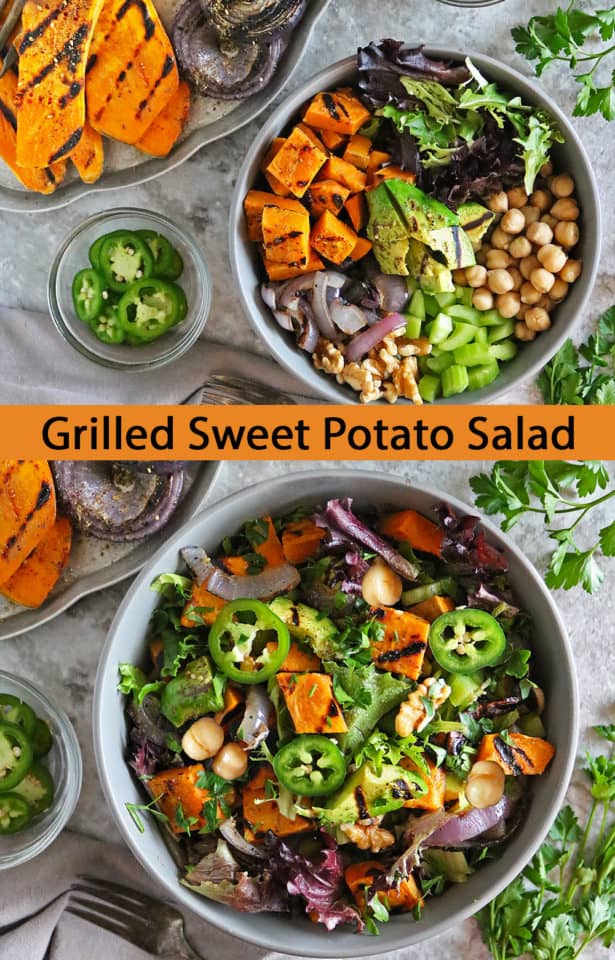 Grilled Sweet Potato Salad - Savory Spin