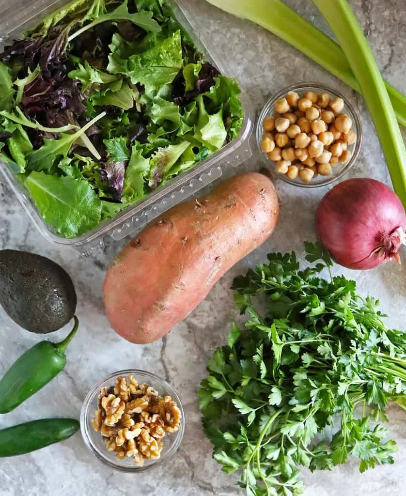 Grilled Sweet Potato Salad - Savory Spin