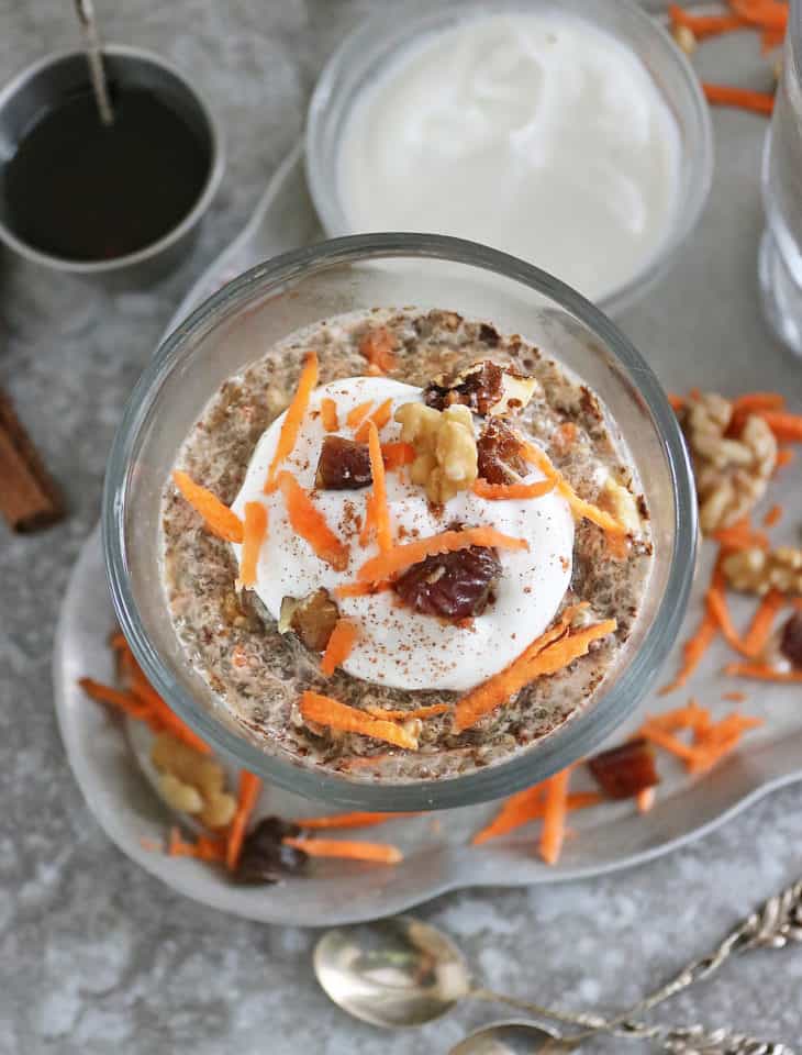 Easy Carrot Cake Chia Pudding - Savory Spin