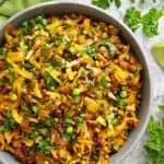 The mighty mung bean is the star of this Mung Bean Cabbage Sauté, which is a delicious blend of mung beans, aromatic spices, and cabbage.