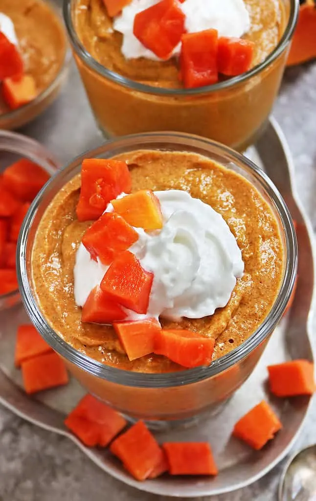 Papaya Chia Pudding - Blender Made