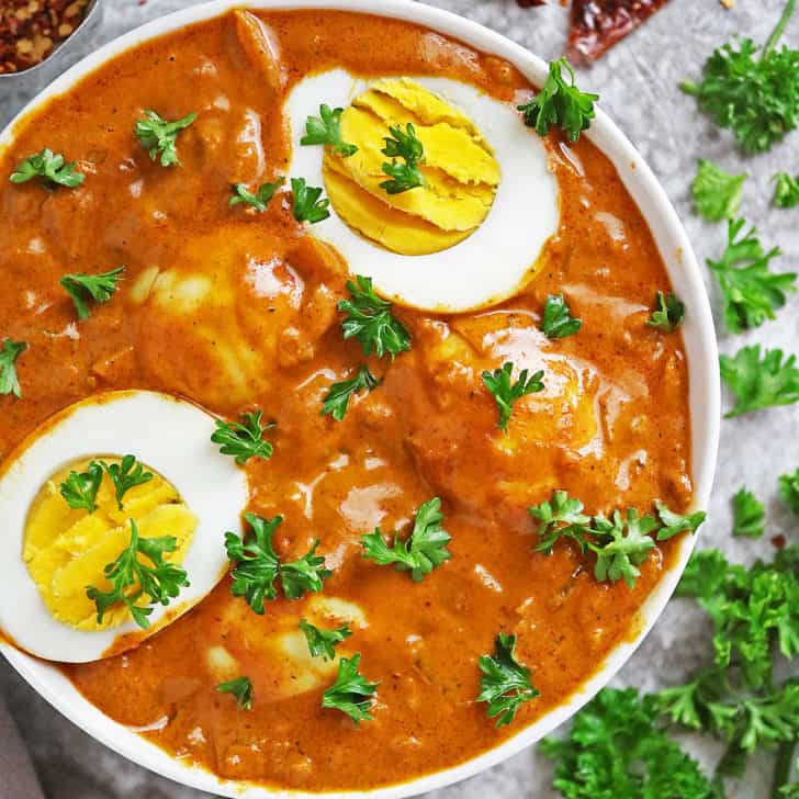 Easy boiled egg curry recipe