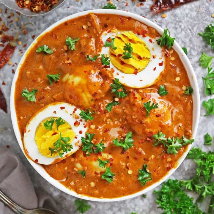 Easy full boiled Egg Curry