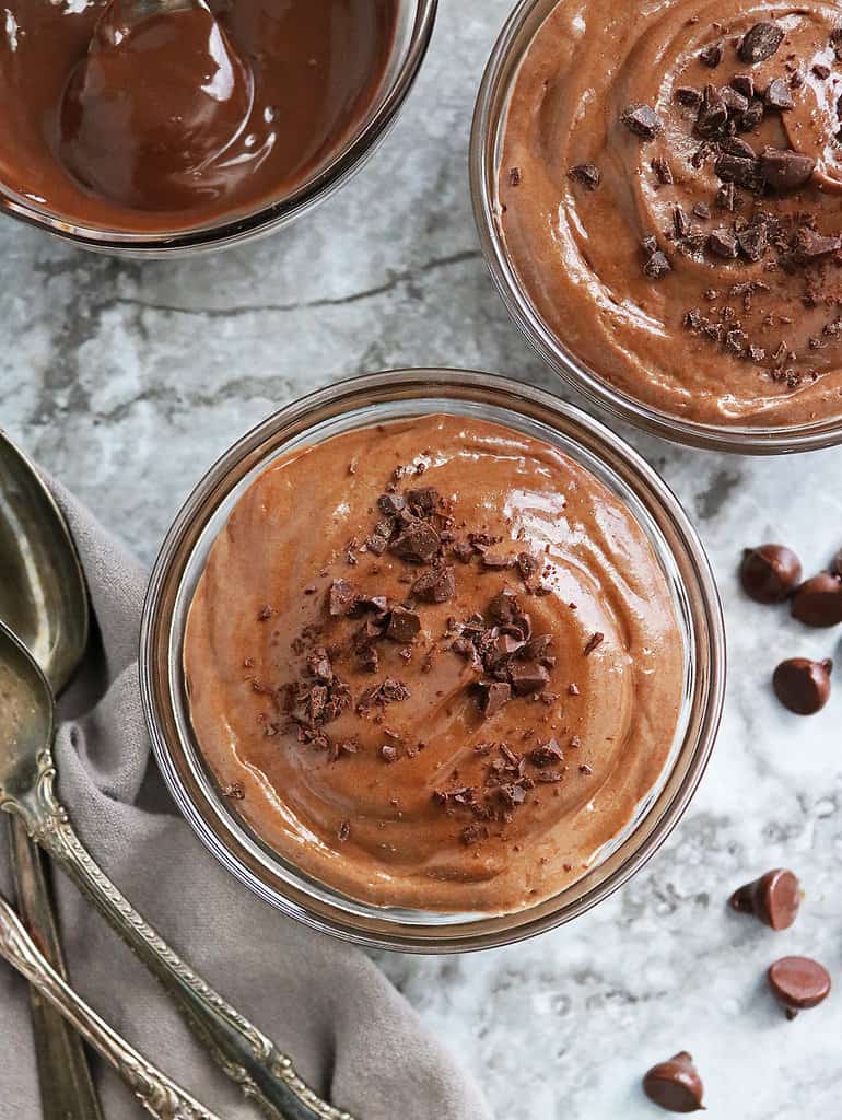 Easy, no-cook, 3 ingredient chocolate mousse