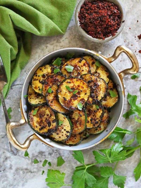 2-Ingredient Pan Fried Cucumbers