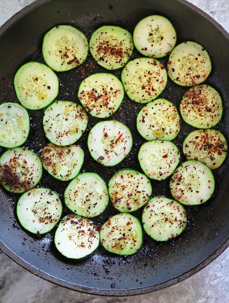 cooked warm cucumber recipe