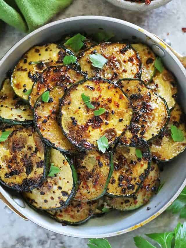 2-Ingredient Pan Fried Cucumbers