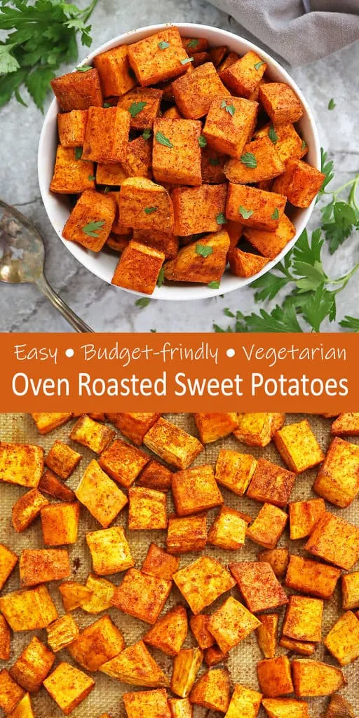 Cubed Roasted Sweet Potatoes Savory Spin