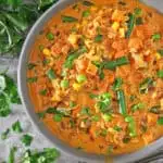 Creamy 15-minute Vegetable Curry With Frozen Vegetables.