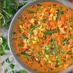 15 Minute Vegetable Curry Recipe with Frozen Vegetables