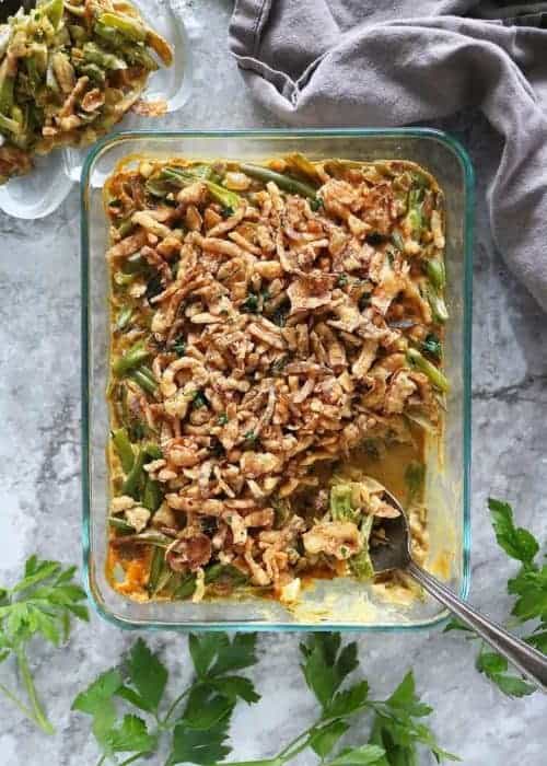 Easy Green Bean Casserole (Dairy-free)