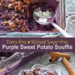 Easy Purple Sweet Potato Soufflé with Cranberries