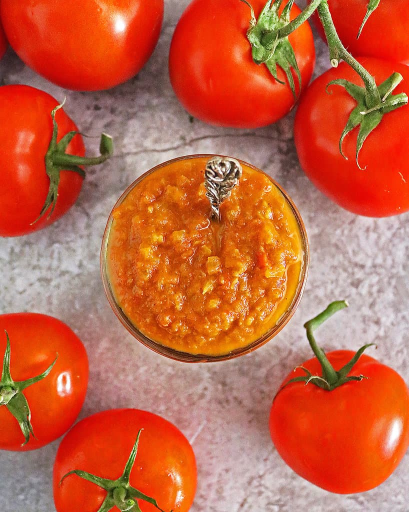 An easy tomato chutney recipe that can be made in 20minutes.