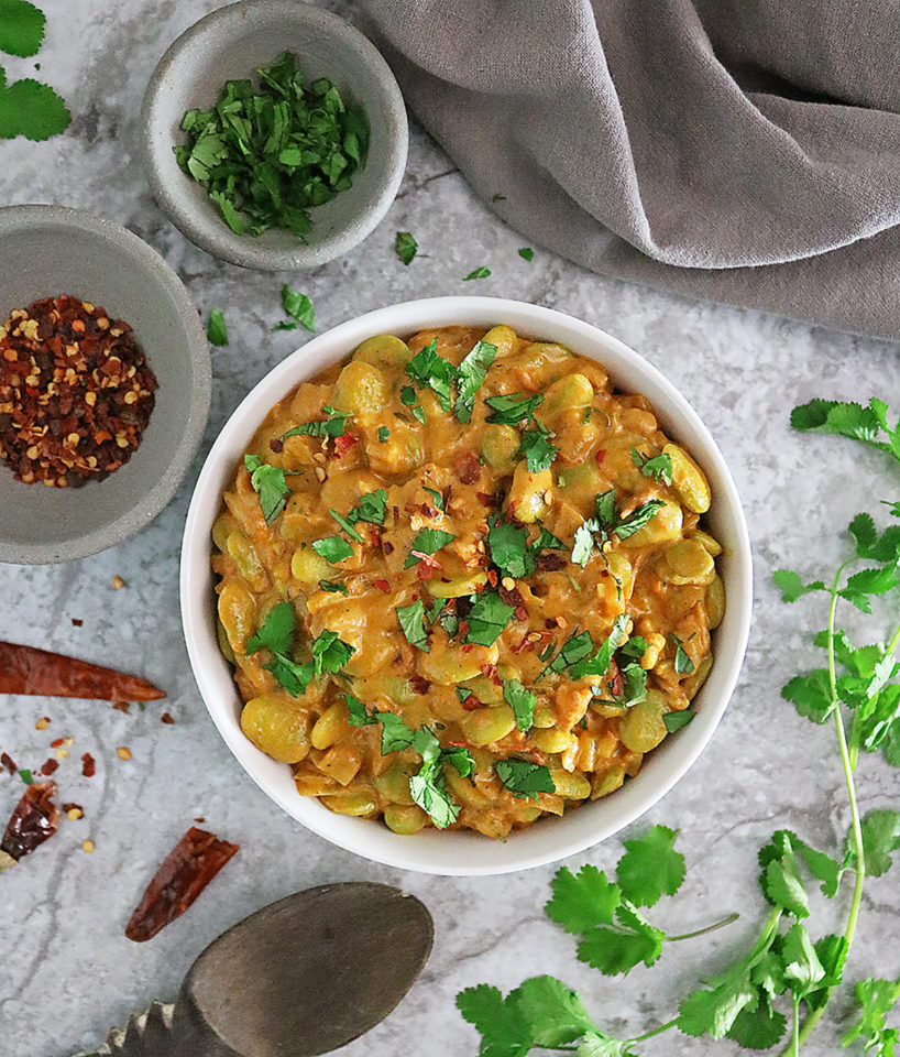 Easy Lima Bean Curry - Savory Spin