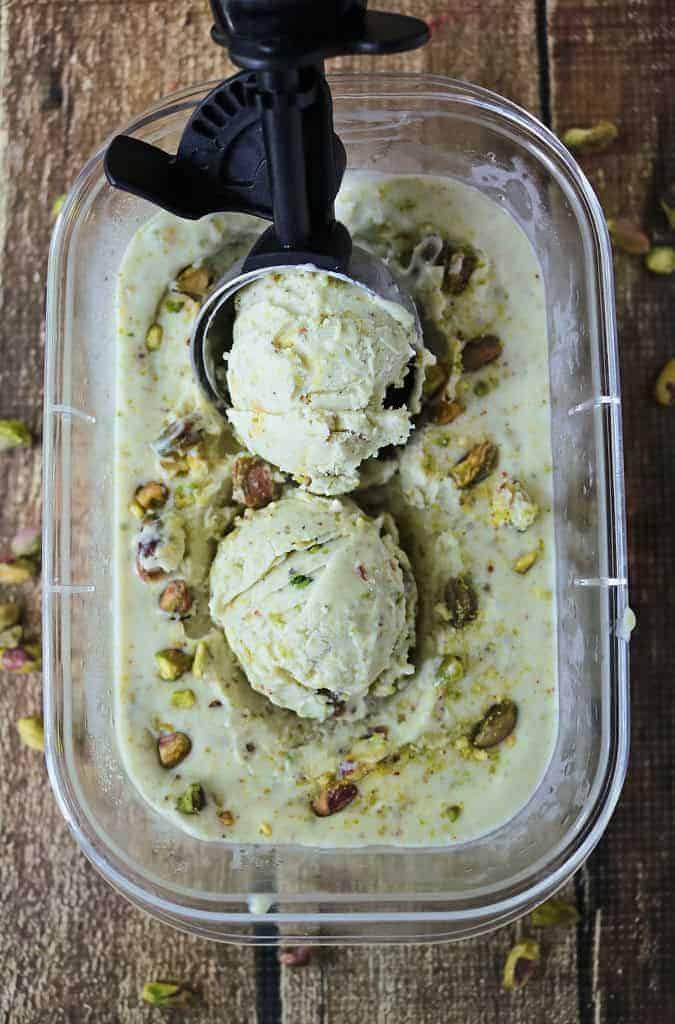 Easy Dairy-free Pistachio Ice Cream