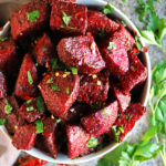 Easy oven roasted beetroot.