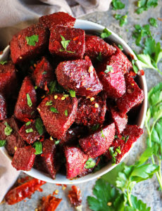 Easy oven roasted beetroot.